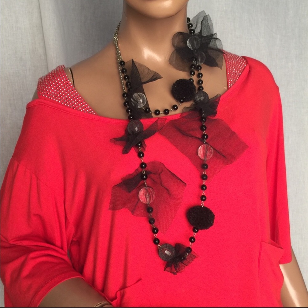 Black lace necklace - Picture 9 of 9